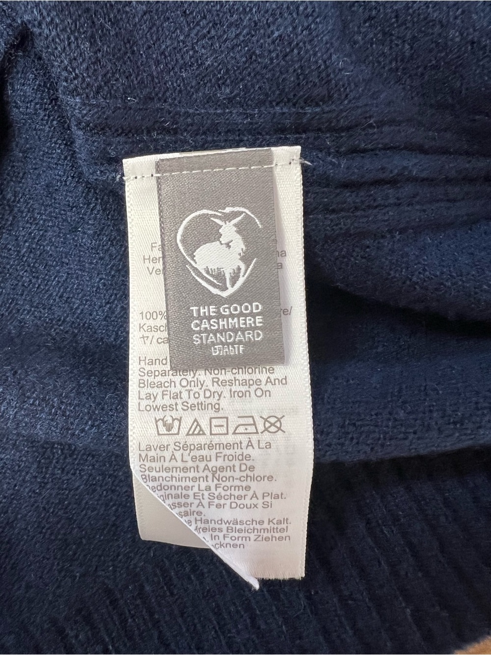 J. Crew Perfect cashmere crewneck in Navy Blue Size XXS - Picture 7 of 10